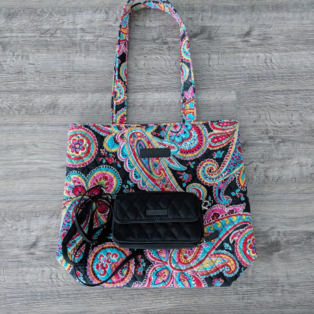 Vera Bradley Quilted Tote Bag & All-in-One Clutch Wallet - Brand New - Picture 3 of 6